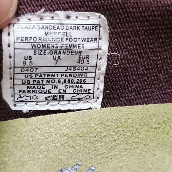 Merrell Taupe & Brown Leather Mary Janes - Picture 5 of 5